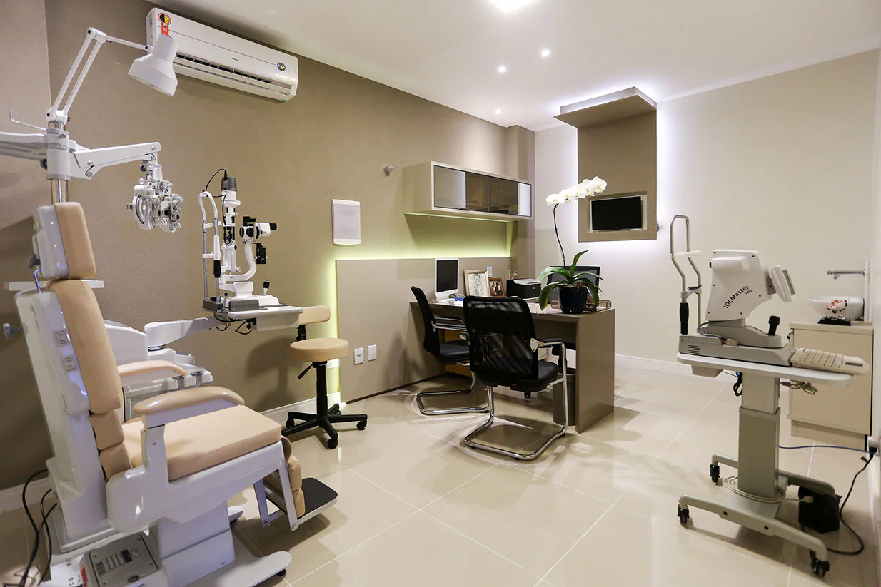 Consultório oftalmológico equipado da CLIOF